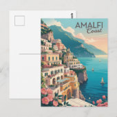 Vintage van Amalfi Briefkaart (Voorkant / Achterkant)