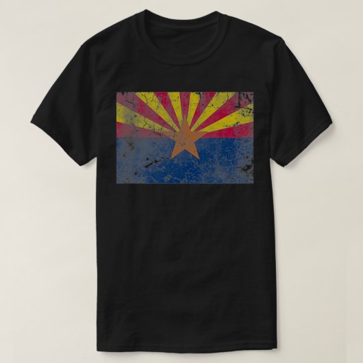 Vintage van Arizona Flag T-shirt (Design voorkant)