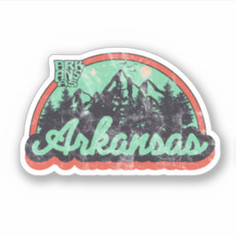 Vintage van Arkansas Sticker