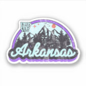 Vintage van Arkansas Sticker (Voorkant)