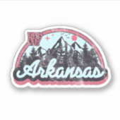 Vintage van Arkansas Sticker (Voorkant)