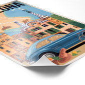 Vintage van Barcelona Spanje Foto Afdruk (Hoek)