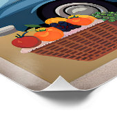 Vintage van Barcelona Spanje Perfect Poster (Hoek)