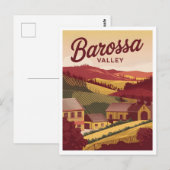 Vintage van Barossa Valley Briefkaart (Voorkant / Achterkant)