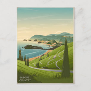 Vintage van Baskenland Briefkaart