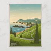 Vintage van Baskenland Briefkaart (Voorkant)