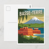 Vintage van Basse-Terre Guadeloupe Briefkaart (Voorkant / Achterkant)