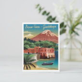 Vintage van Basse-Terre Guadeloupe Briefkaart (Staand voorkant)