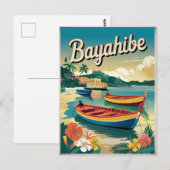 Vintage van Bayahibe Dominicaanse Republiek Briefkaart (Voorkant / Achterkant)