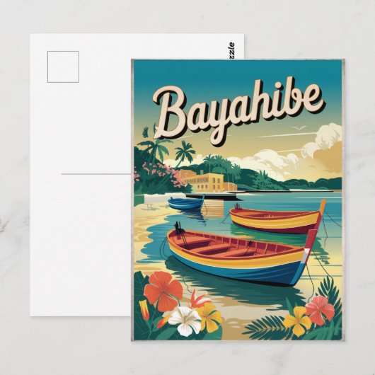 Vintage van Bayahibe Dominicaanse Republiek Briefkaart (Voorkant / Achterkant)
