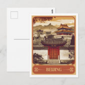 Vintage van Beijing Briefkaart (Voorkant / Achterkant)