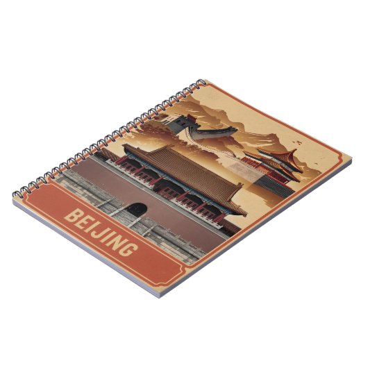 Vintage van Beijing Notitieboek (Linkerzijde)