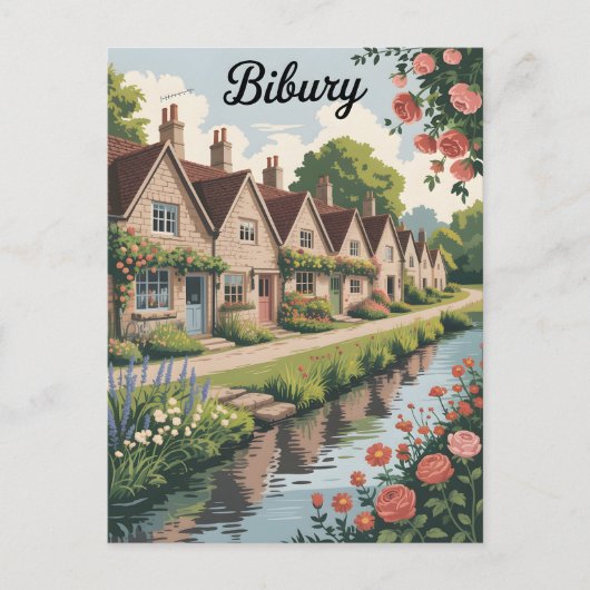 Vintage van Bibury Briefkaart (Voorkant)