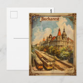 Vintage van Boekarest Briefkaart (Voorkant / Achterkant)