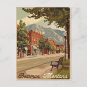 Vintage van Bozeman Montana Briefkaart (Voorkant)