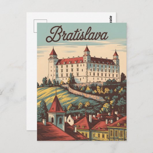 Vintage van Bratislava Briefkaart (Voorkant / Achterkant)