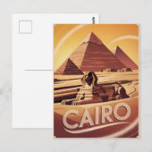 Vintage van Caïro Briefkaart (Voorkant / Achterkant)