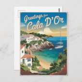 Vintage van Cala d'Or Briefkaart (Voorkant / Achterkant)