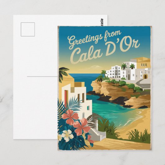 Vintage van Cala d'Or Briefkaart (Voorkant / Achterkant)