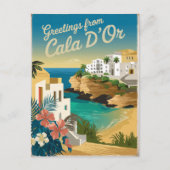 Vintage van Cala d'Or Briefkaart (Voorkant)