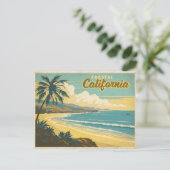 Vintage van Californië Briefkaart (Staand voorkant)