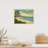 Vintage van Californië Poster (Keuken)