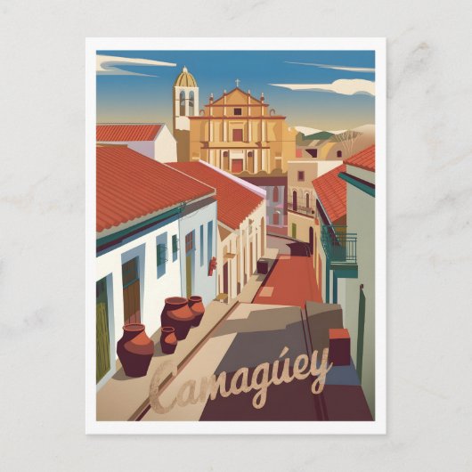 Vintage van Camagüey Briefkaart (Voorkant)
