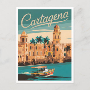 Vintage van Cartagena Briefkaart