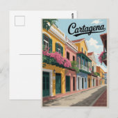 Vintage van Cartagena Briefkaart (Voorkant / Achterkant)