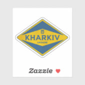 Vintage van Charkov-Oekraïne Sticker (Vel)