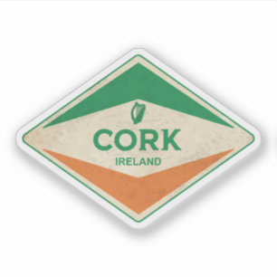 Vintage van Cork Ireland Sticker