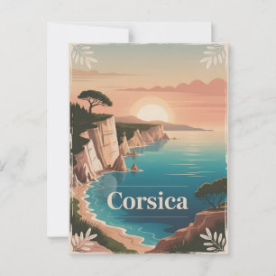 Vintage van Corsica Briefkaart