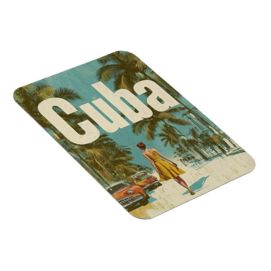 Vintage van Cuba Magneet (Rechterzijde)