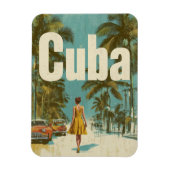 Vintage van Cuba Magneet (Verticaal)