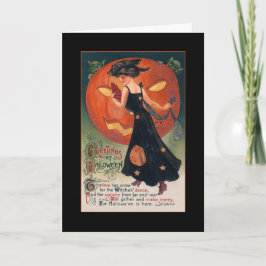 Vintage van de Heks van Halloween van de Groet