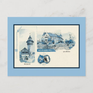 Vintage van de jaren negentig van de vorige eeuw,  briefkaart