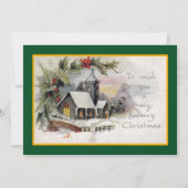 Vintage van de nationale kerk Gepersonaliseerd ker Feestdagenkaart (Voorkant)