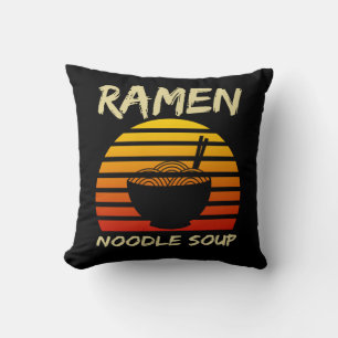 Vintage van de Noedels van Kawaii van de Soep van Kussen