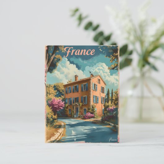 Vintage van de Provence Briefkaart (Staand voorkant)