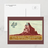 Vintage van de staat New Mexico Briefkaart (Voorkant / Achterkant)