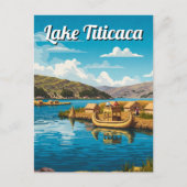 Vintage van de Titicacameer Briefkaart (Voorkant)