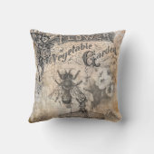 Vintage van de tuin en de bloementeelt kussen (Achterkant)