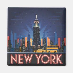 Vintage van de Verenigde Staten van Amerika Magneet