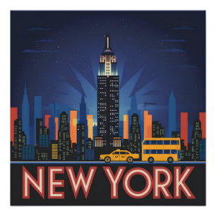 Vintage van de Verenigde Staten van Amerika Perfect Poster