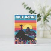 Vintage van de Verlosser Christus de Verlosser Briefkaart (Staand voorkant)