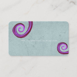 Vintage van druivendraf-krijt visitekaartje