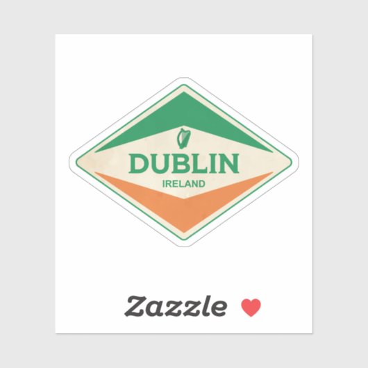 Vintage van Dublin Sticker (Vel)