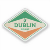 Vintage van Dublin Sticker (Voorkant)