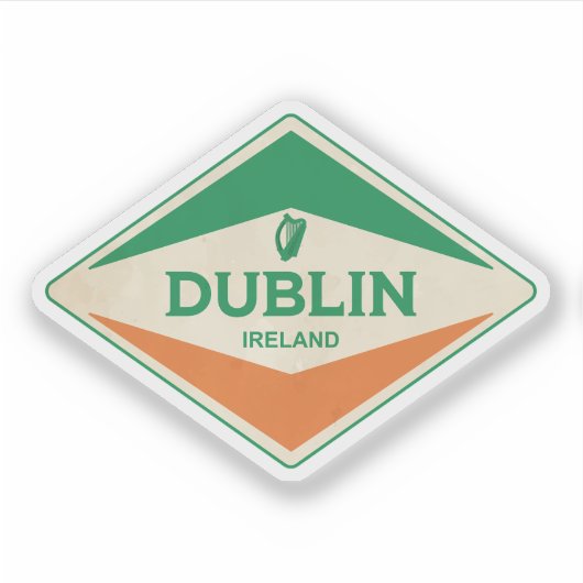 Vintage van Dublin Sticker (Voorkant)