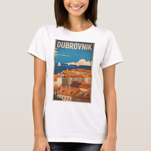 Vintage van Dubrovnik T-shirt (Voorkant)